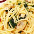 micheneko's cooksnap of when they made あさりとほうれん草のスープスパ.