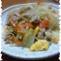 ★ﾚﾉぉ★'s cooksnap of when they made 食べるラー油で簡単野菜炒めwithチーズ.