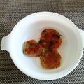 minotan's cooksnap of when they made ささみの味噌チーズつくね風.