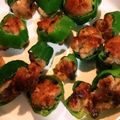 ポポポポポフィ〜♡'s cooksnap of when they made 業務スーパーの肉団子で！ピーマンの肉詰.