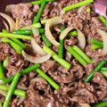 りんでんくろーす's cooksnap of when they made にんにくの芽と牛肉の甘辛炒め.