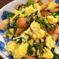 mikayui's cooksnap of when they made 菜の花とウインナーと玉子のマヨネーズ炒め.