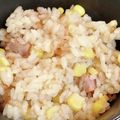 Bluria's cooksnap of when they made コーン缶で♡めんつゆバターのコーンごはん.