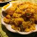ONE★MAYU★'s cooksnap of when they made 炊飯器で簡単★カレーピラフ.