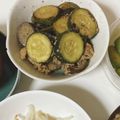 wataru1026's cooksnap of when they made チリ&ヨーグル、茄子とズッキーニの肉炒め.