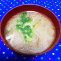 みれいく's cooksnap of when they made ✿こく旨★ごぼうとベーコンのお味噌汁✿.