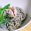 桜月❀咲良mommy's cooksnap of when they made 混ぜて和えるだけ、ごま味噌クリームパスタ.