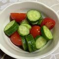 Halü★mama's cooksnap of when they made ミニトマトとキュウリの簡単洋風サラダ.