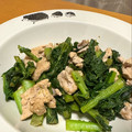 坊主＊'s cooksnap of when they made 栄養満点♡大根の葉と豚肉の炒め物.