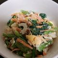 クックPLTS5A☆'s cooksnap of when they made 小松菜・人参・ちくわのマヨネーズサラダ♪.