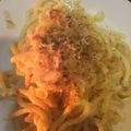 SK15's cooksnap of when they made 卵黄1個で✩和風カルボナーラうどん.