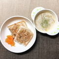 sAix59's cooksnap of when they made 朝食簡単5分☆鮭フレークトースト●鮭マヨ.