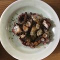 クック1FX93J☆'s cooksnap of when they made 簡単3step☆タコの揚げ焼きペペロン風.