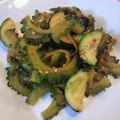 kakunan's cooksnap of when they made ゴーヤとズッキーニのピリ辛炒め.