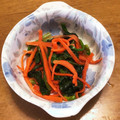 クックP8KGHH☆'s cooksnap of when they made ほうれん草と人参の酢の物♪.