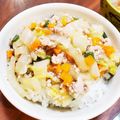 わか江's cooksnap of when they made 保育園給食★マーボー白菜丼.