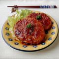 Newチヨコっと♪'s cooksnap of when they made タレが決め手♡ふわふわ豆腐ハンバーグ.