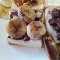 お菓子好きな中学生's cooksnap of when they made お祭り気分！？簡単☆チョコバナナトースト.