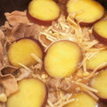 クックBL6P6F☆'s cooksnap of when they made 豚バラ肉とさつま芋とえのき茸の煮物.