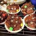 女郎蜘蛛's cooksnap of when they made ヌテラ入りチョコレートマフィン.