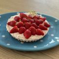 chihirola's cooksnap of when they made ヨーグルトを使った苺レアチーズケーキ.