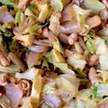 okiracsac's cooksnap of when they made キャベツともつのピリ辛塩炒め.