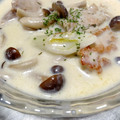 こむぎぱくぱく's cooksnap of when they made 鶏肉と白ネギときのこのクリーム煮.