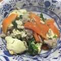北京パンダ's cooksnap of when they made 豆腐がトロリ！小松菜チャンプル☆子供にも.
