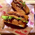 ドリームイーター's cooksnap of when they made りんごと生姜焼きのベーグルサンド.