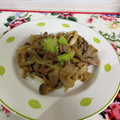 ポラリス管理栄養士's cooksnap of when they made 豚こまと玉ねぎ、ぶなしめじの生姜焼き.