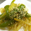 由芽15's cooksnap of when they made 簡単美味♪大根の皮ピーマン春雨のきんぴら.