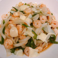 aaassu's cooksnap of when they made エビとピーマン玉ねぎのチーズ炒め♪.