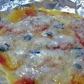京都二人暮らしの食卓's cooksnap of when they made ゴルゴンゾーラのパリパリピザ.