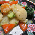 snaecook♡'s cooksnap of when they made 彩り野菜の海鮮中華塩炒め.