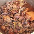 ecol's cooksnap of when they made 鶏レバーと砂肝の甘辛煮.