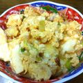 テル238's cooksnap of when they made 超簡単♪極貧↓豆腐と竹輪の卵とじ(涙).