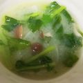 ☆マカロンmama☆'s cooksnap of when they made カブとあおさの味噌汁★野菜を食べよう！.