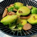 ☆さぶ☆☆'s cooksnap of when they made お酒がすすむ！芽キャベツのペペロンチーノ.