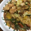 けんいづ's cooksnap of when they made 野菜もりもり！鶏むね肉の中華炒め.