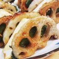 ぱんだいぬ's cooksnap of when they made 大葉香る♡蓮根と海老のはさみ揚げ焼き.