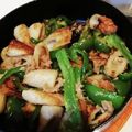 Micheluluu's cooksnap of when they made ピーマンとちくわとツナの炒め物.