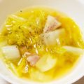 小米3HRW7☆'s cooksnap of when they made とろける白菜とベーコンのコンソメスープ.