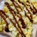 みにー2020's cooksnap of when they made ♦◇おうちdeら○ぷのエッグトースト～♫.