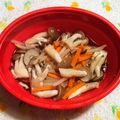 クッカーまさおちゃん's cooksnap of when they made 水菜と人参のレンジ煮浸し【作りおき】.