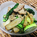 料理男子部's cooksnap of when they made 簡単♪小松菜とキノコ・ごぼうの炒め物.