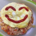 北京パンダ's cooksnap of when they made 火を使わない‼レンジで簡単＊オムライス＊.