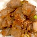 ガータちゃん's cooksnap of when they made 超簡単！長ネギとこんにゃくの炒め物.