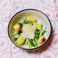 カレンガール's cooksnap of when they made 簡単5分！サクサク油揚げと水菜ごま油炒め.