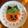 あぶるんっ's cooksnap of when they made ＊離乳食中期＊節分★赤鬼＆豆まきプレート.