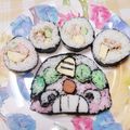 ともち0325's cooksnap of when they made 恵方巻き＊鬼の飾り巻き寿司.